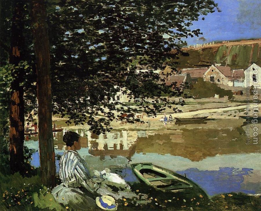 Claude Oscar Monet : River Scene at Bennecourt
